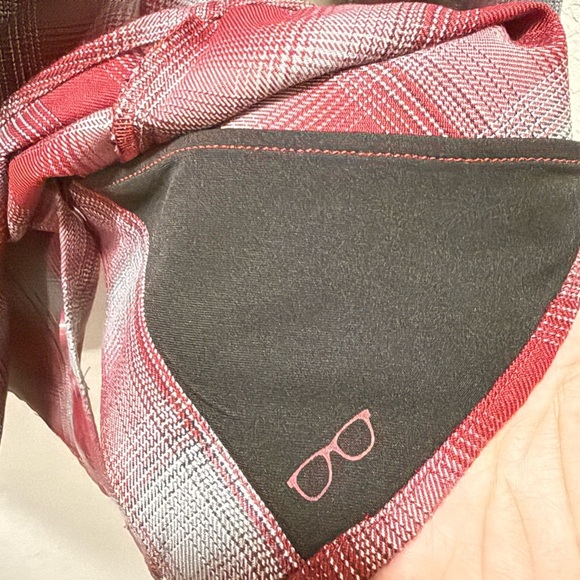 DIXXON Pinot and Gray Plaid Pearl Snap Button Flannel Size S - Picture 7 of 9